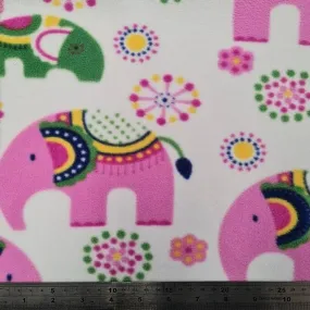 Fleece And Fur Patterned Fleece Elephant