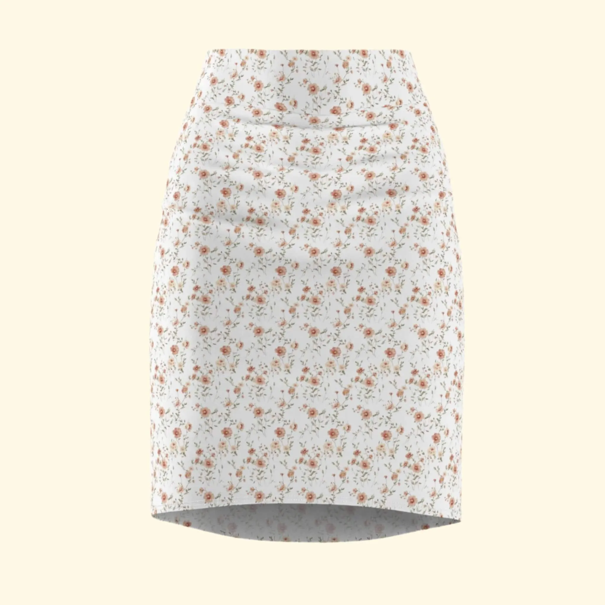 Floral Pencil Skirt