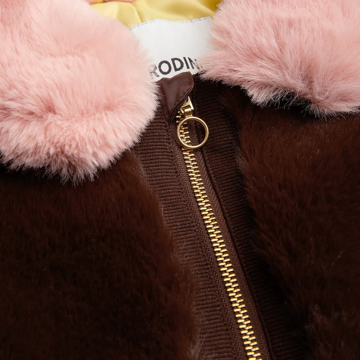 Fluffy Faux Fur Baby Overall by Mini Rodini