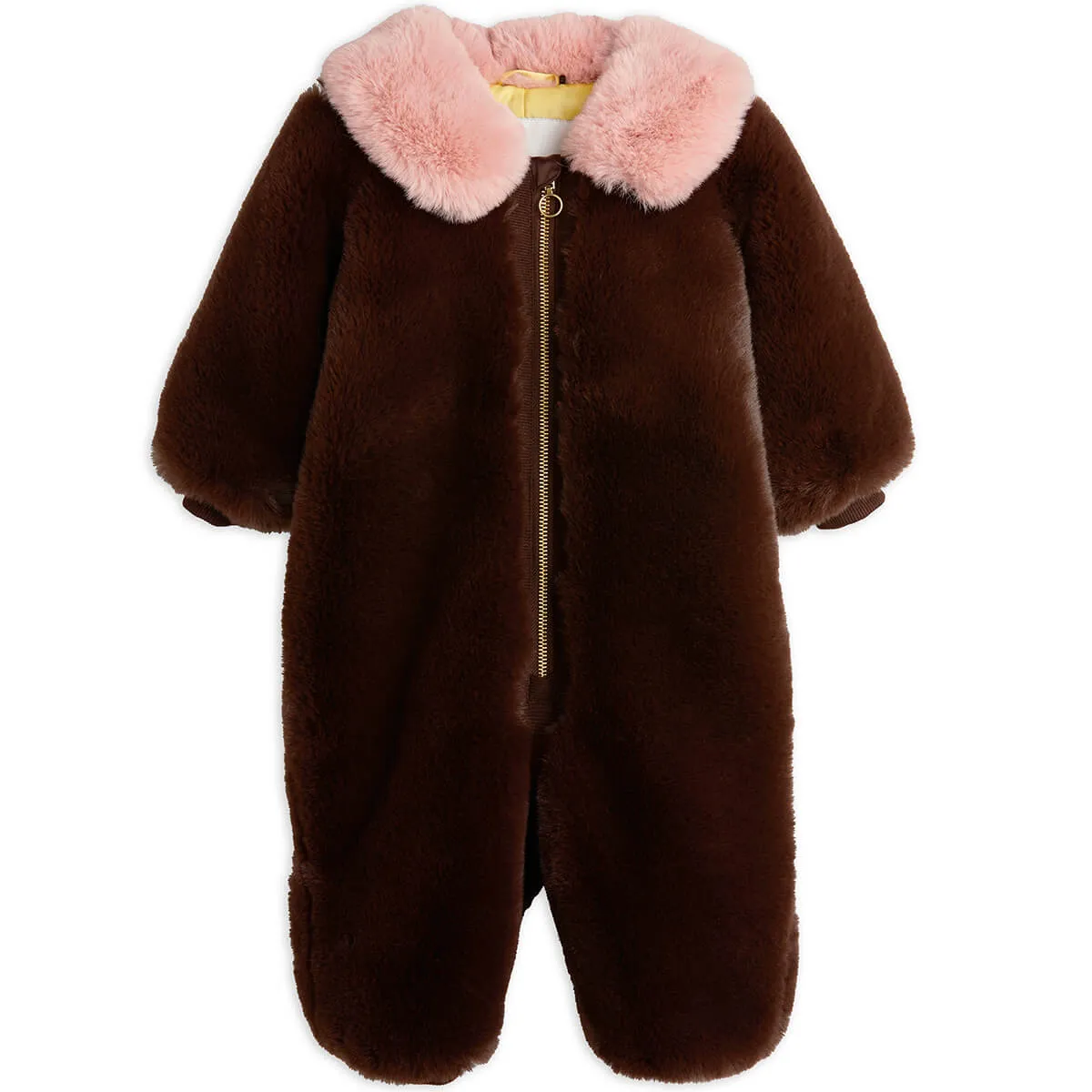 Fluffy Faux Fur Baby Overall by Mini Rodini