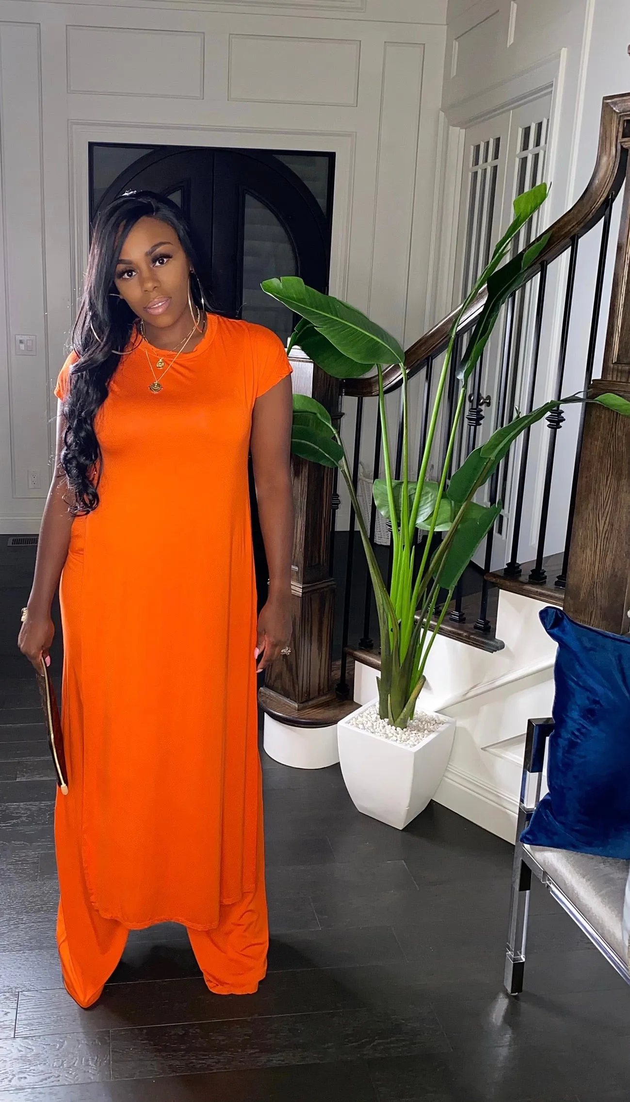 Free Spirit Palazzo Set (Orange)