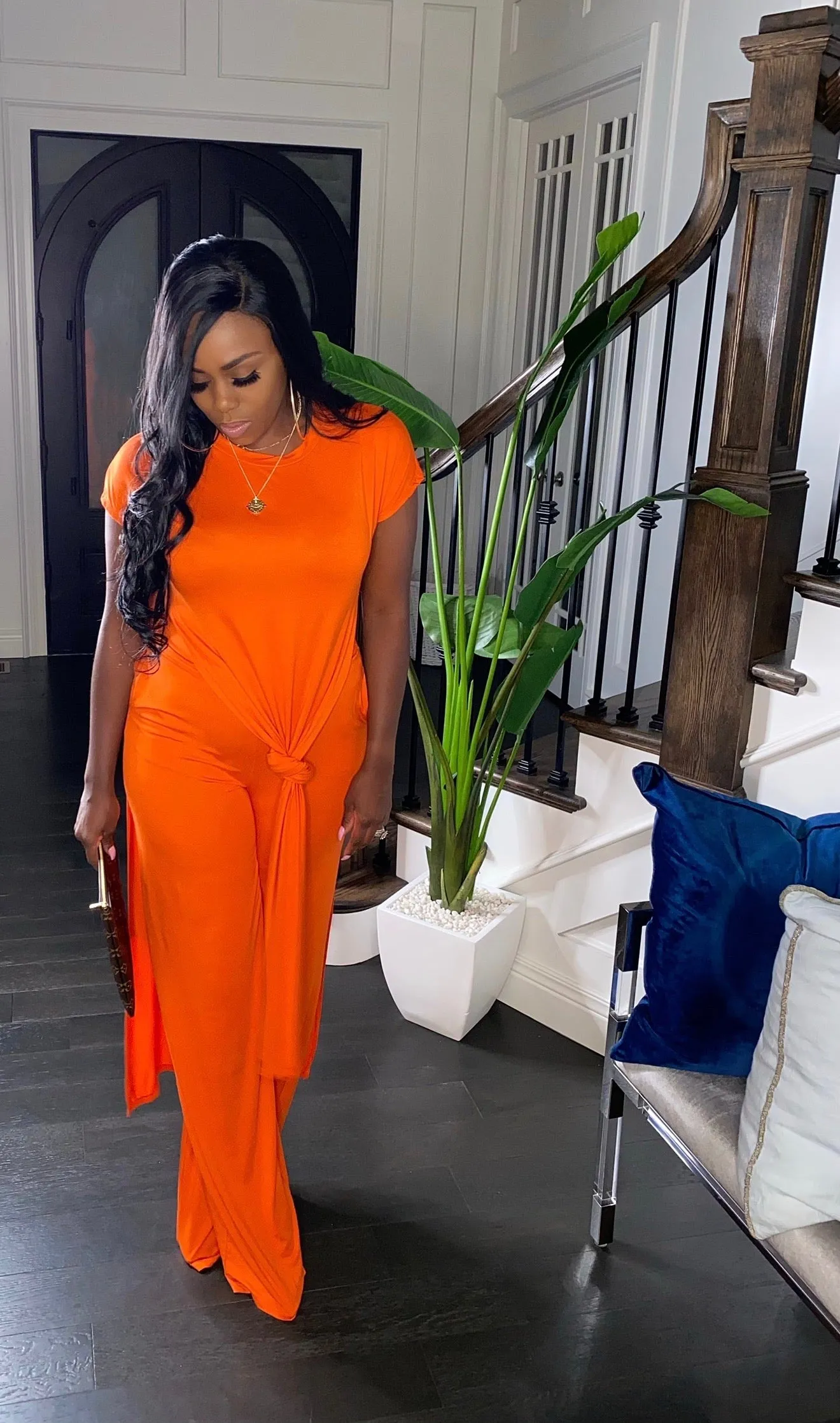 Free Spirit Palazzo Set (Orange)