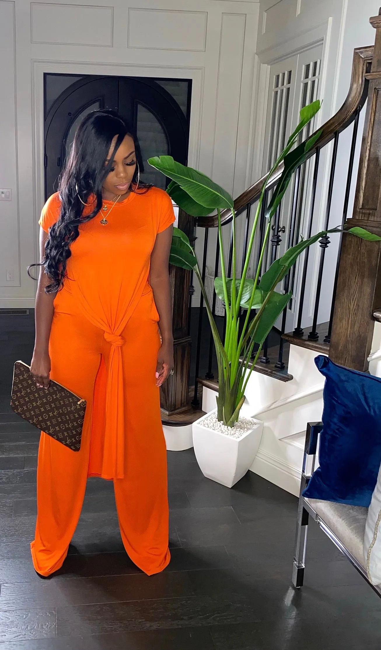 Free Spirit Palazzo Set (Orange)