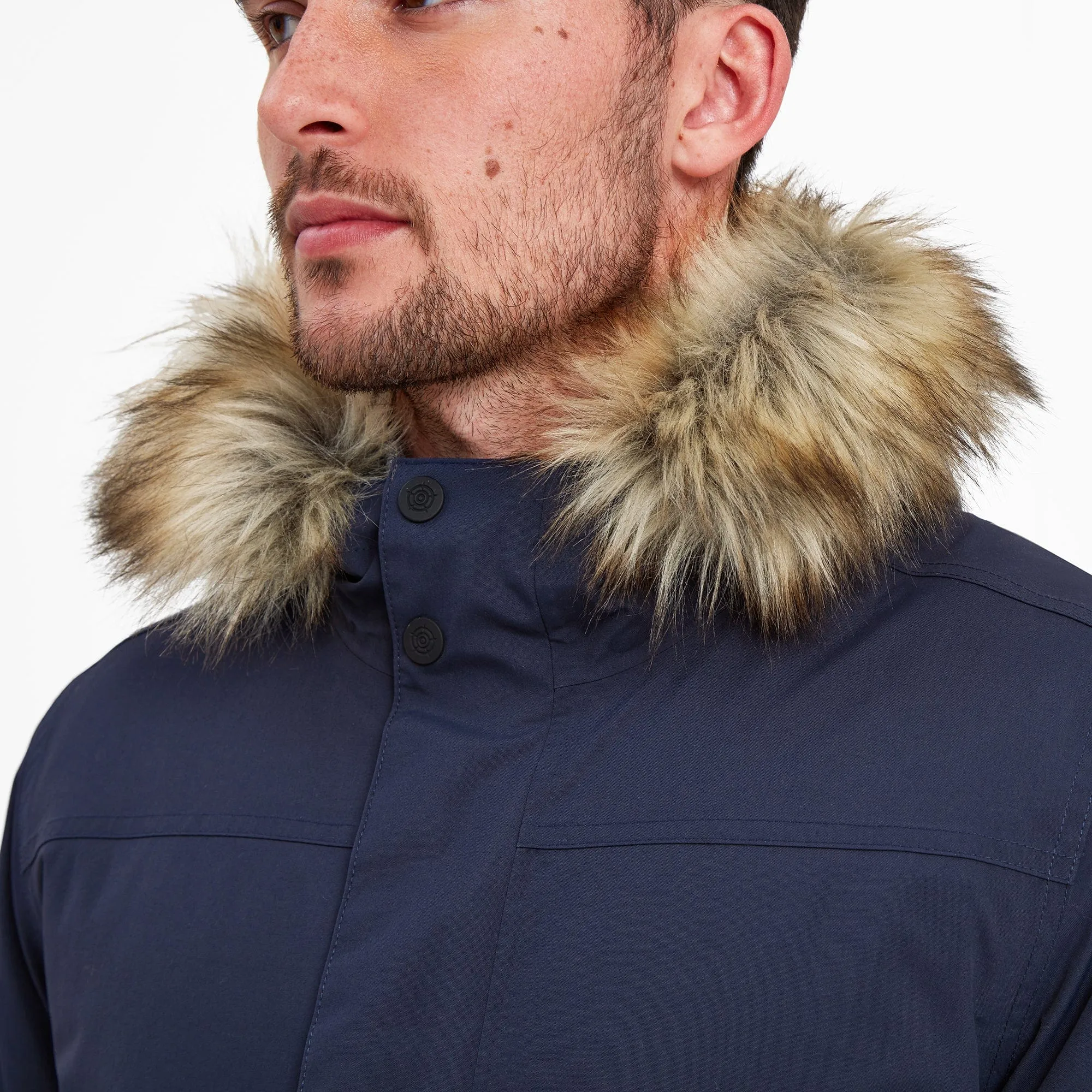 Garrick Mens Waterproof Parka - Dark Indigo