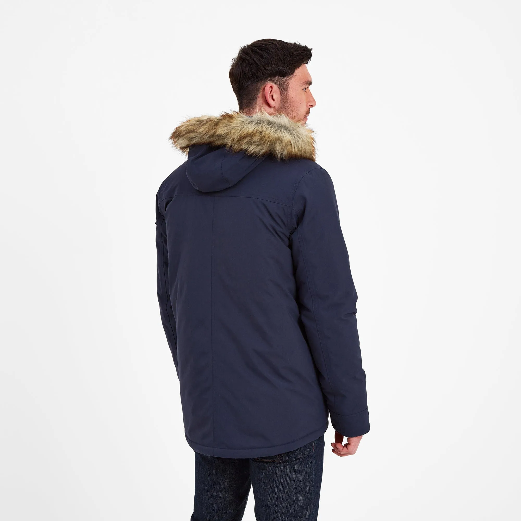 Garrick Mens Waterproof Parka - Dark Indigo