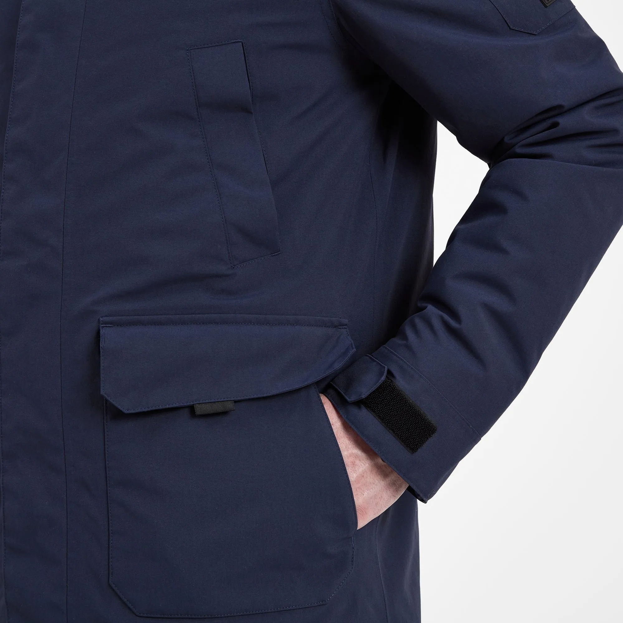 Garrick Mens Waterproof Parka - Dark Indigo