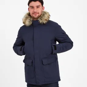Garrick Mens Waterproof Parka - Dark Indigo