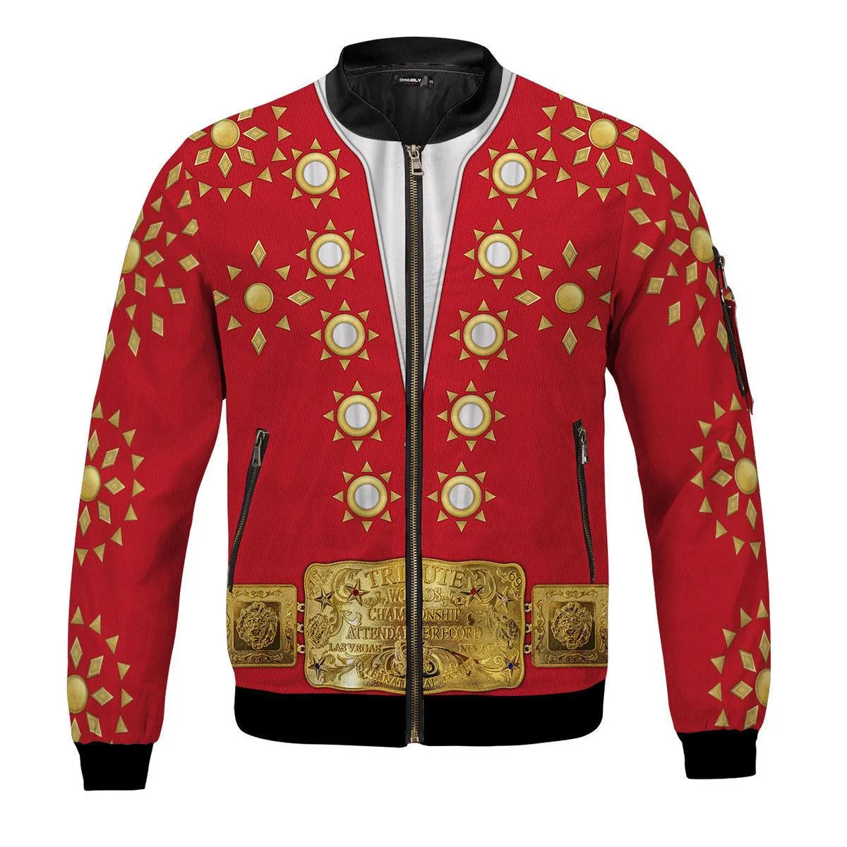 Gearhomie Elvis Burning Love Bomber Jacket