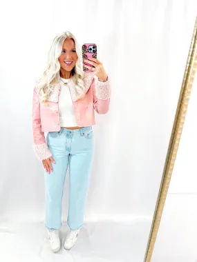Girly Pink Jacket💖 3 large left