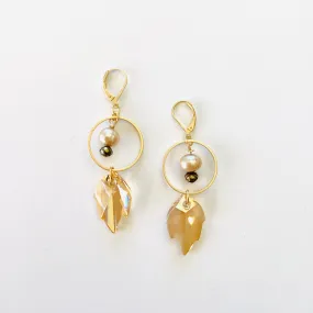 Give it a Whirl Leaf Earrings