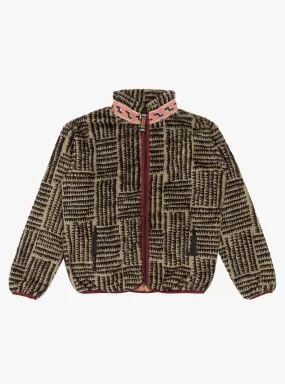 Hacksaw Block Zip Fleece Blouson Beige