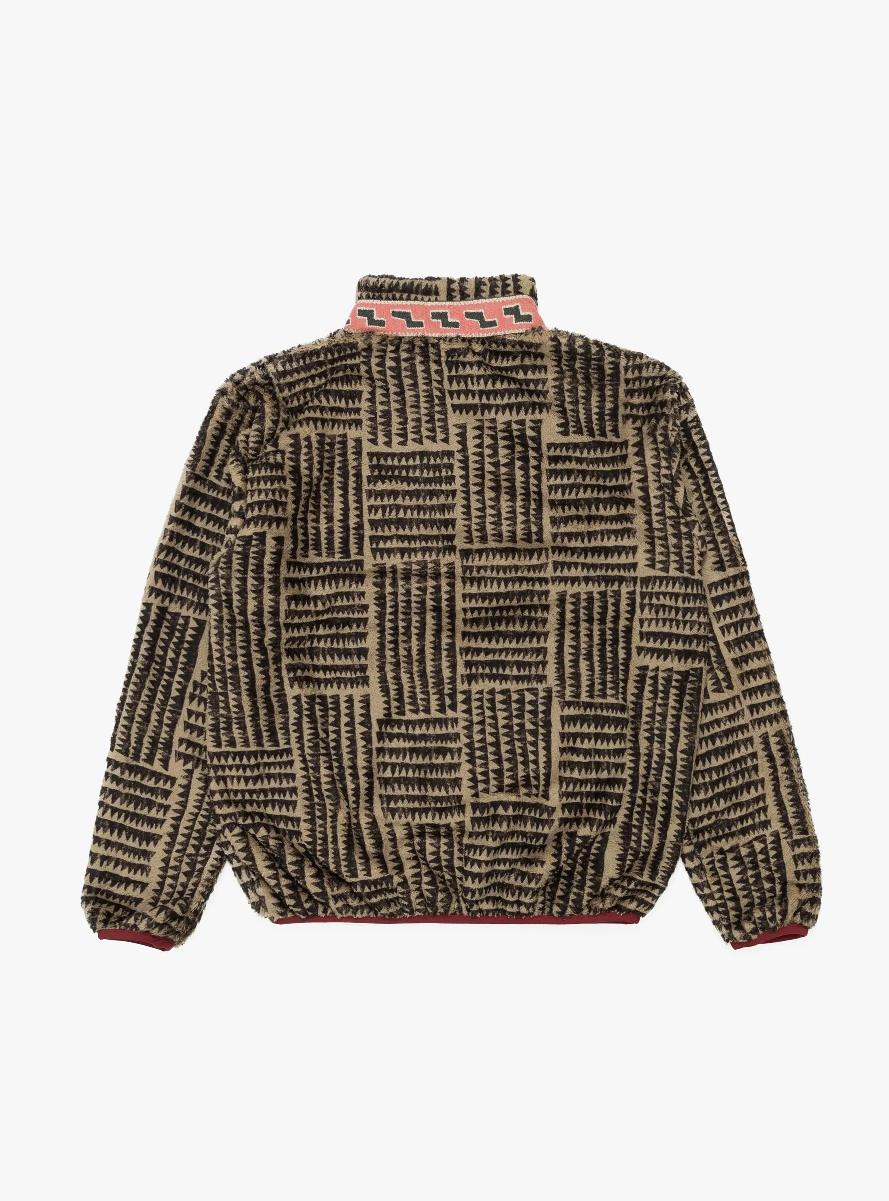 Hacksaw Block Zip Fleece Blouson Beige