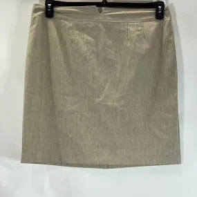 HALOGEN Women's Beige Straight Mini Skirt SZ 16
