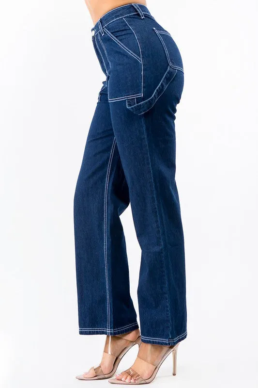High Waist Carpenter Pants