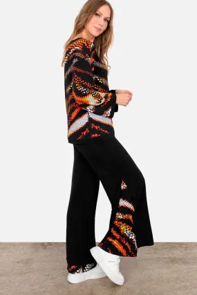 High Waist Layered Long Pants