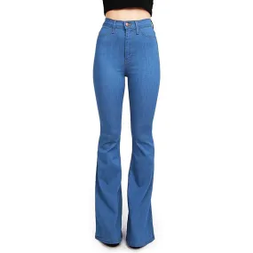 High Waist Wide Leg Stretch Flare Jeans