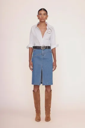 Hudson Skirt in Medium Wash