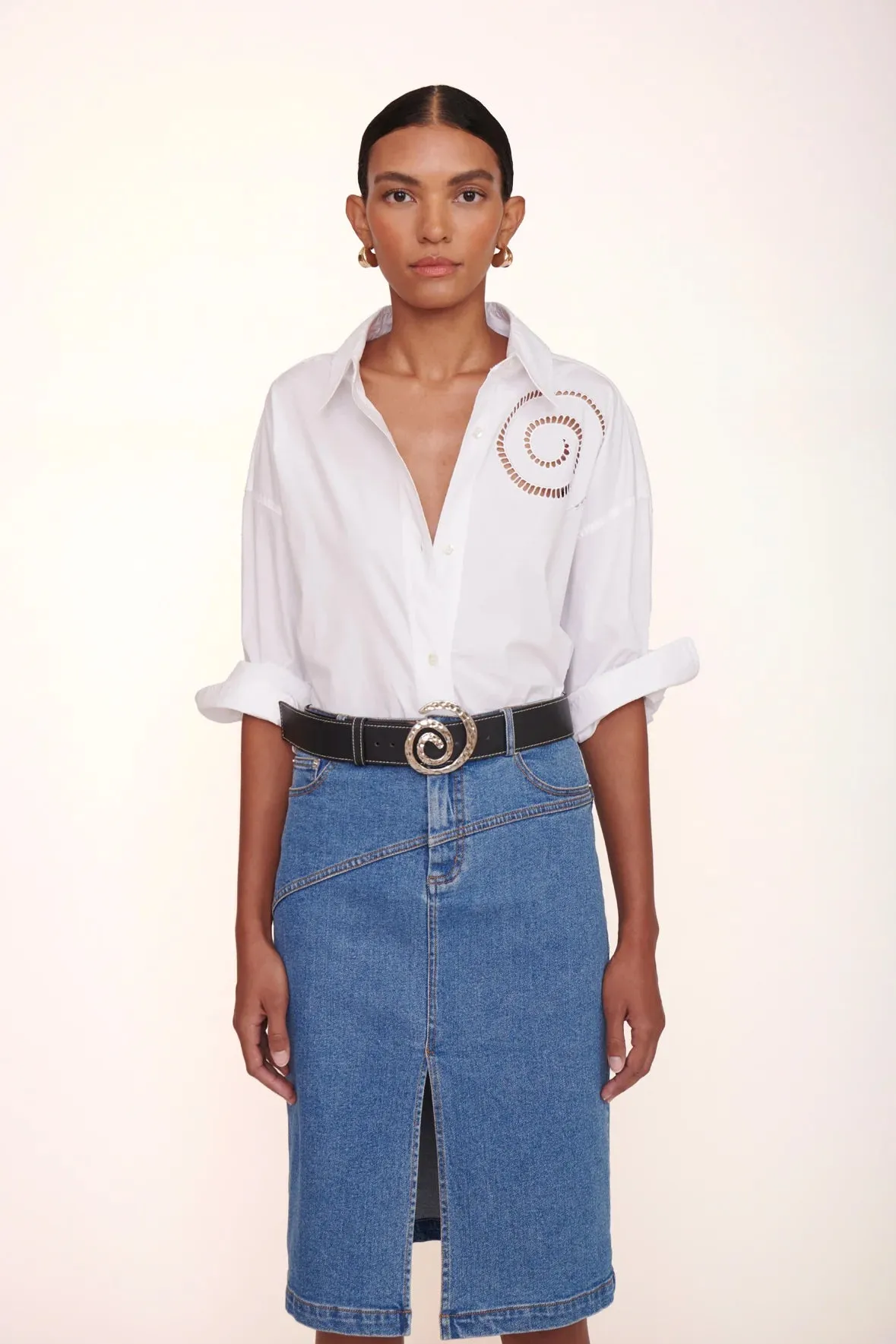 Hudson Skirt in Medium Wash