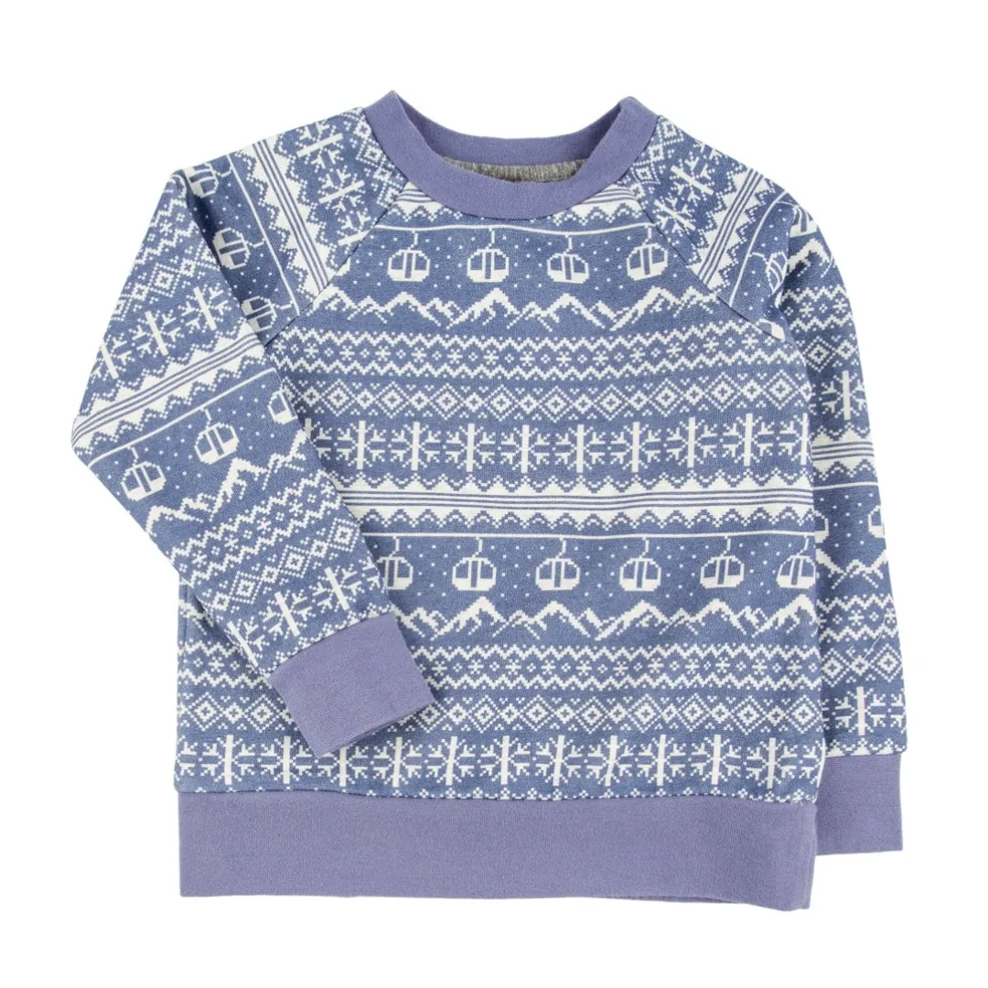 Iggy Printed Pullover - Faire Isle by Miki Miette - FINAL SALE