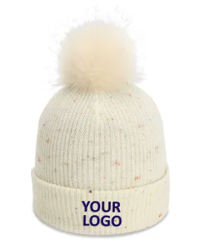 Imperial The Montage Pom Cuffed Custom Beanies, Putty