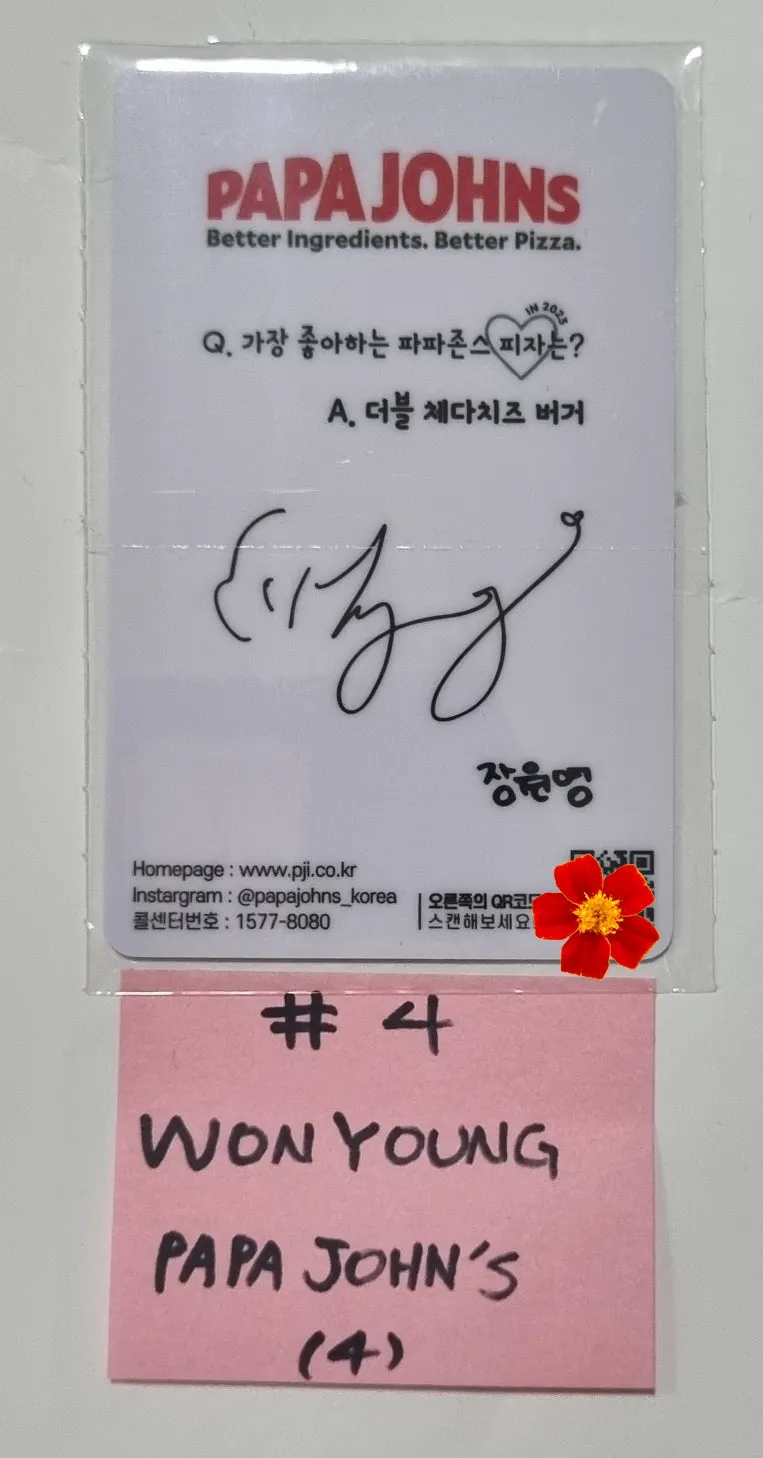 IVE 'IVE X PAPA JOHNS PIZZA' - Papa John's Event PVC Photocard [Restocked 5/11]