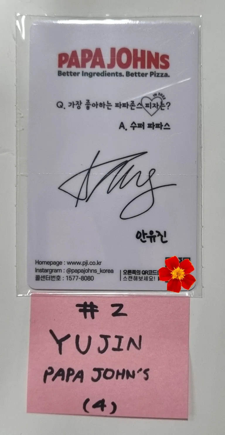 IVE 'IVE X PAPA JOHNS PIZZA' - Papa John's Event PVC Photocard [Restocked 5/11]