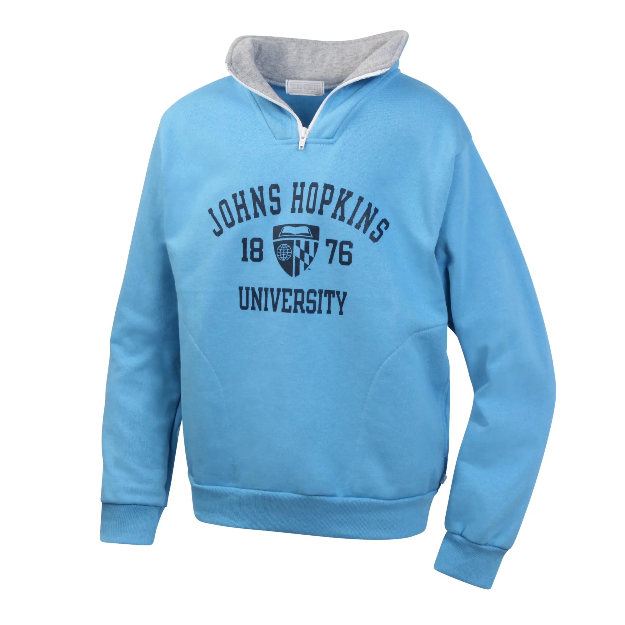 Johns Hopkins University Boys Youth Zip Pullover Sweatshirt