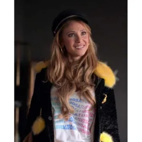 Juno Temple Fur Jacket