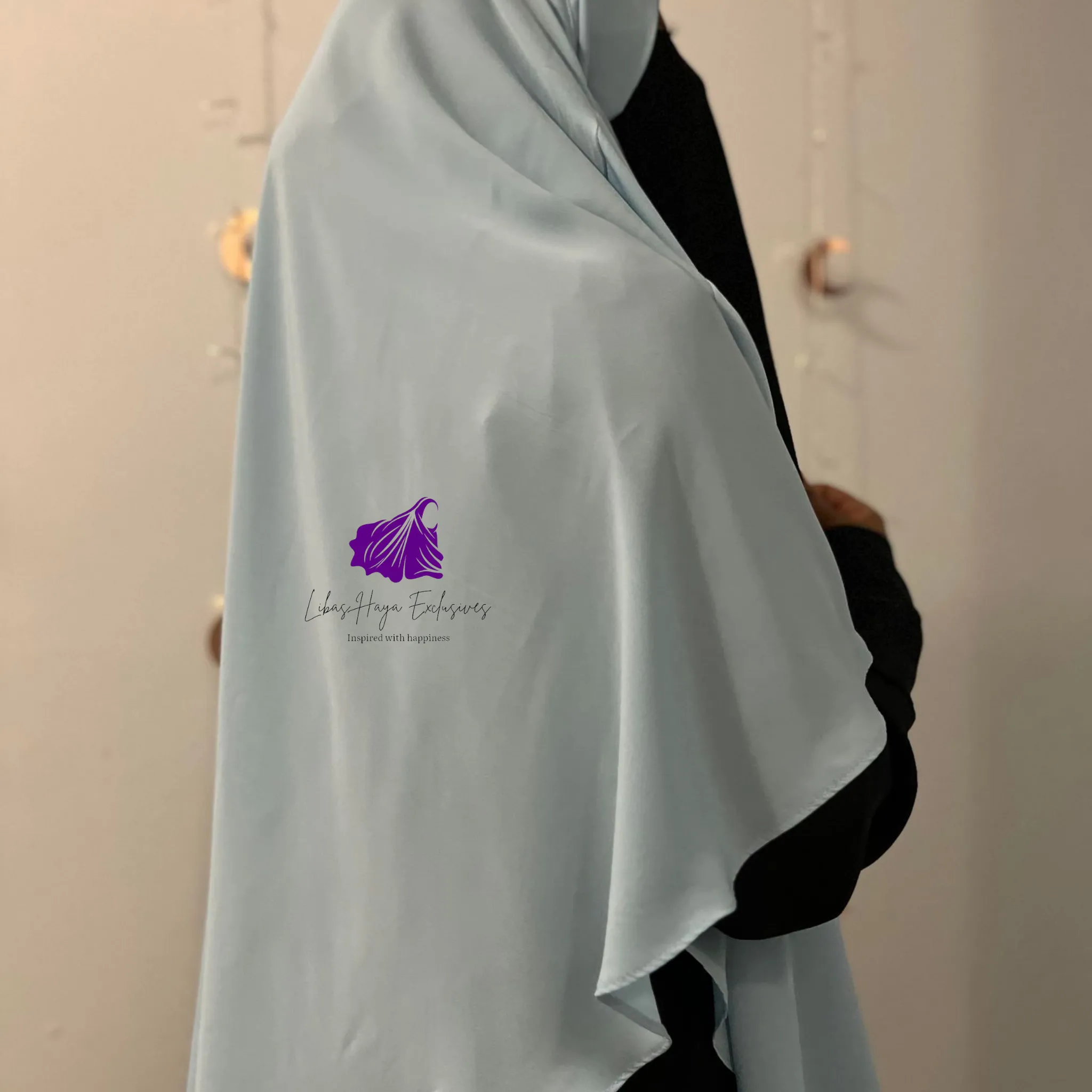 Khimar, Zahra Khimar-Single layer khimar with built in niqab -Blue