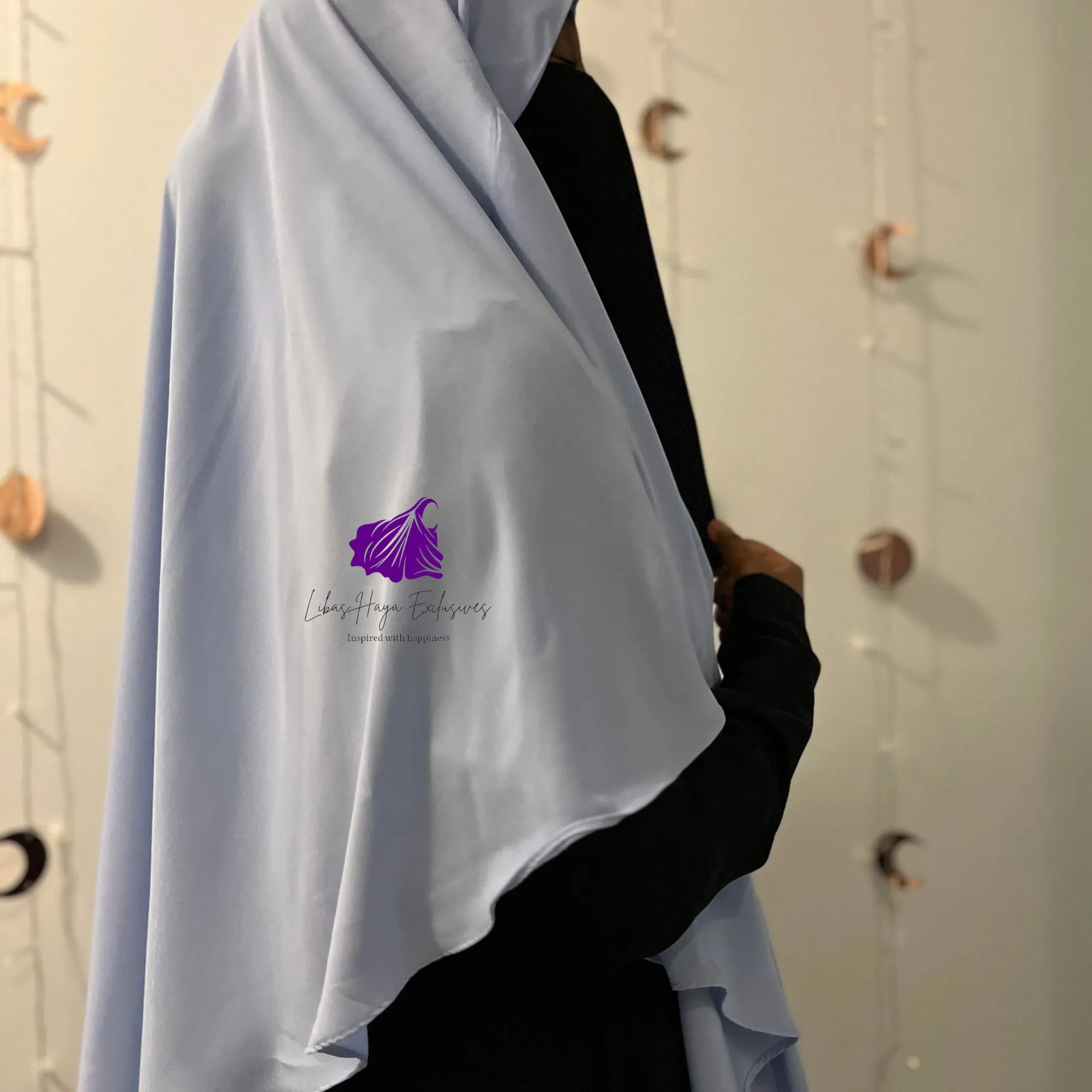 Khimar, Zahra Khimar-Single layer khimar with built in niqab -Blue