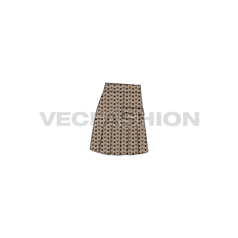Kids Girls Tweed Skirt