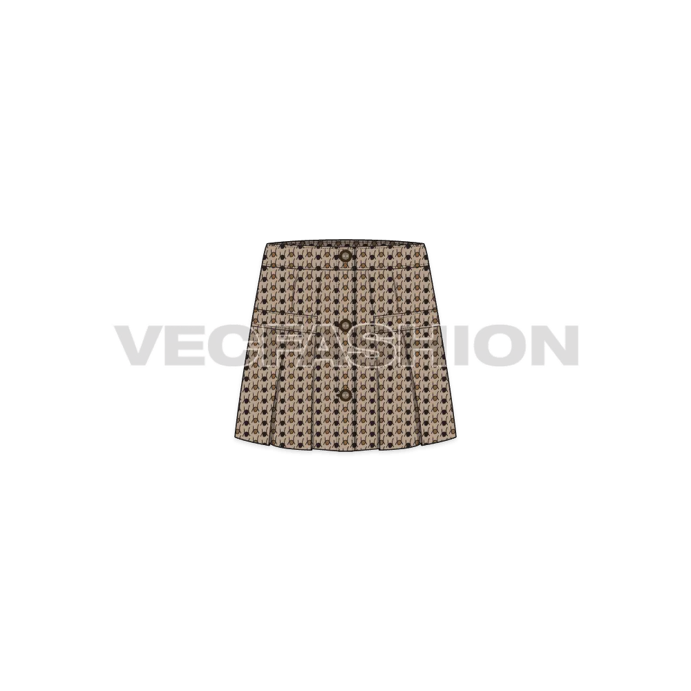 Kids Girls Tweed Skirt
