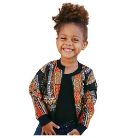 Kids Windproof African Dashiki Jacket