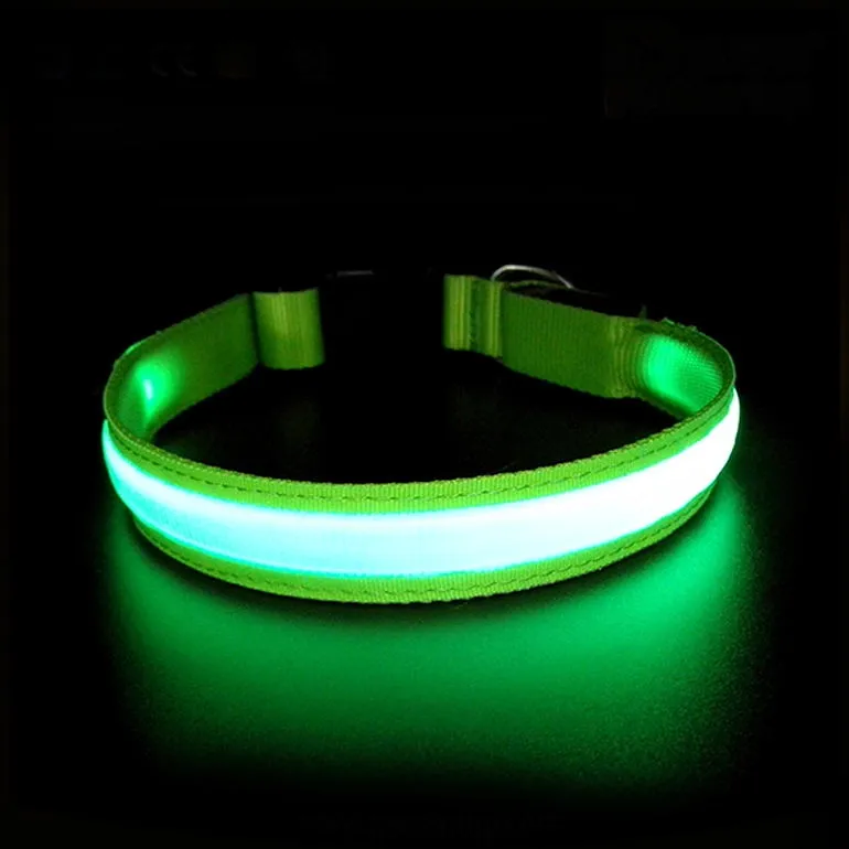 Led Light Dog Collar For Dogs, Light Up Collar for Dogs USB Rechargeable