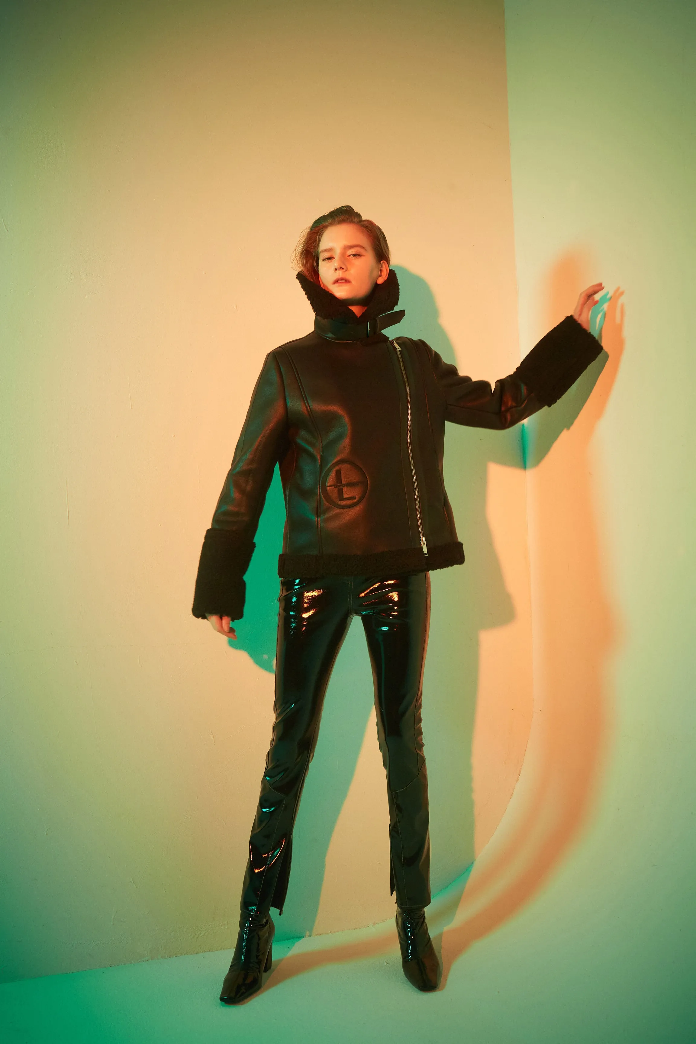 LEHHO WOMAN FAUX SHEARLING COAT