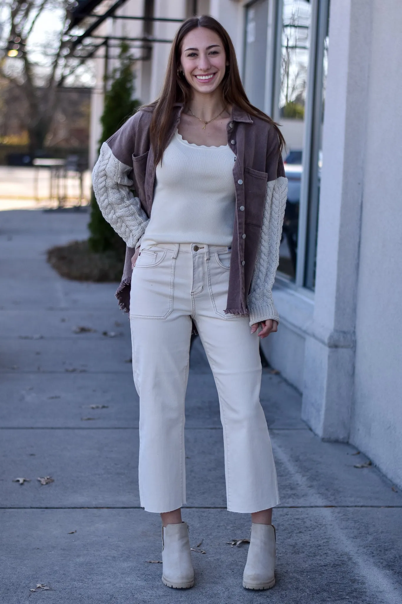 Leighton Sweater Sleeve Shacket