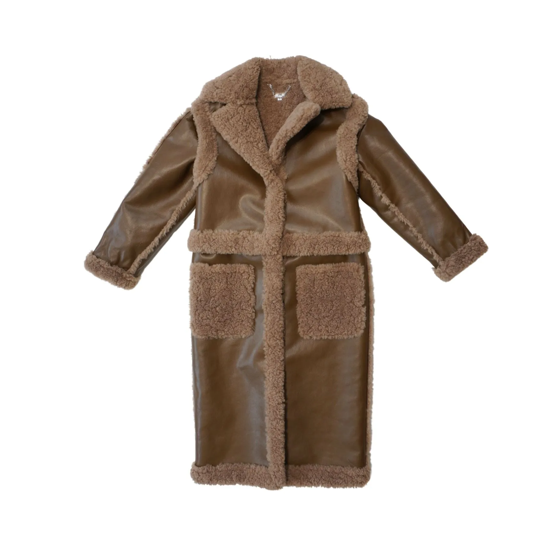 LPA 'Adriano' Convertible Shearling Coat - Women's M
