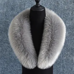 LVSANW Faux Fur Collar Solid Color Plush Shawl Women Winter Detachable Neck Warmer Wrap Scarves Female Thick Warm Plush Collar Scarf