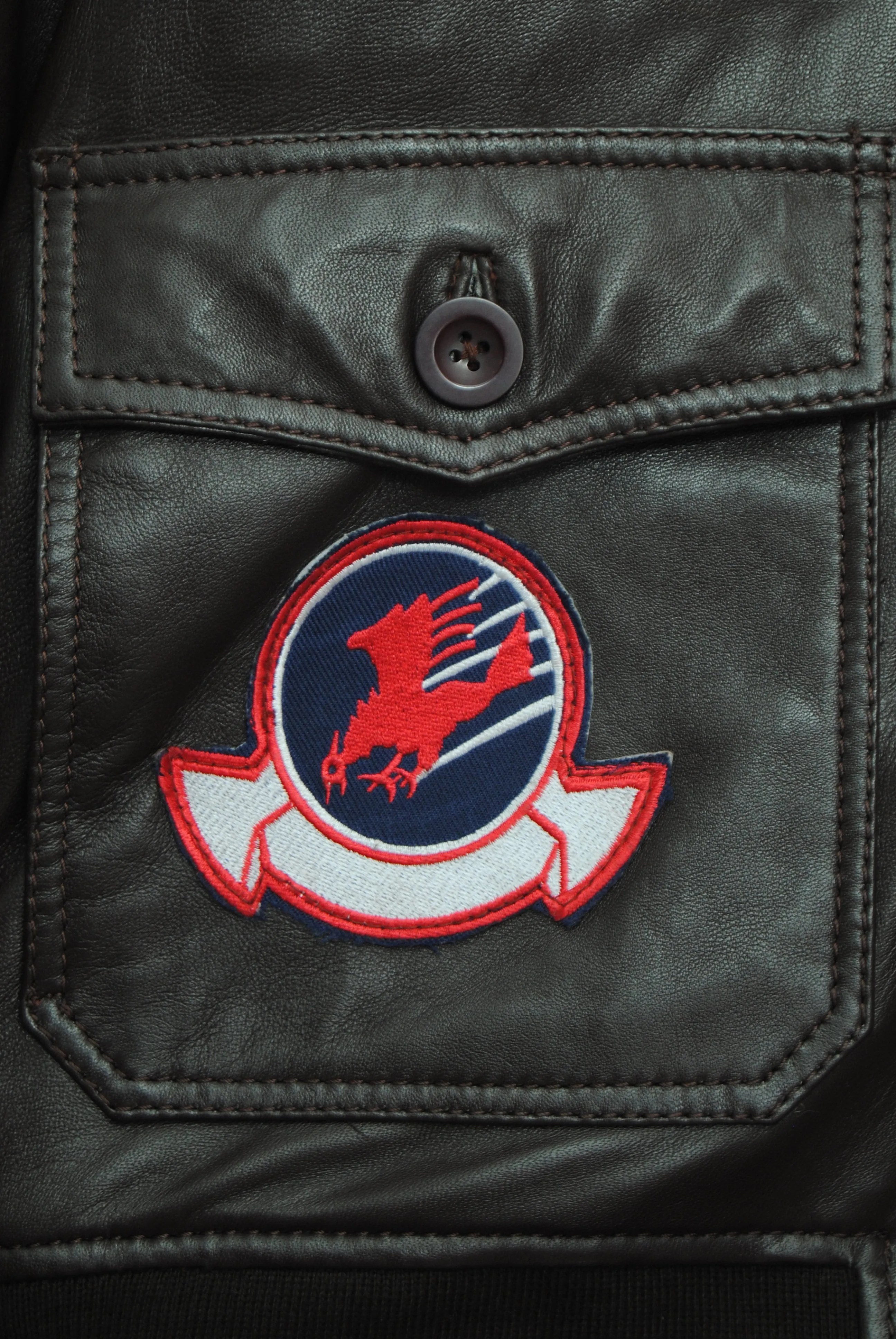 Men's Top Gun-II Pilot Bomber Fling Aviation Leather Jacket 1175