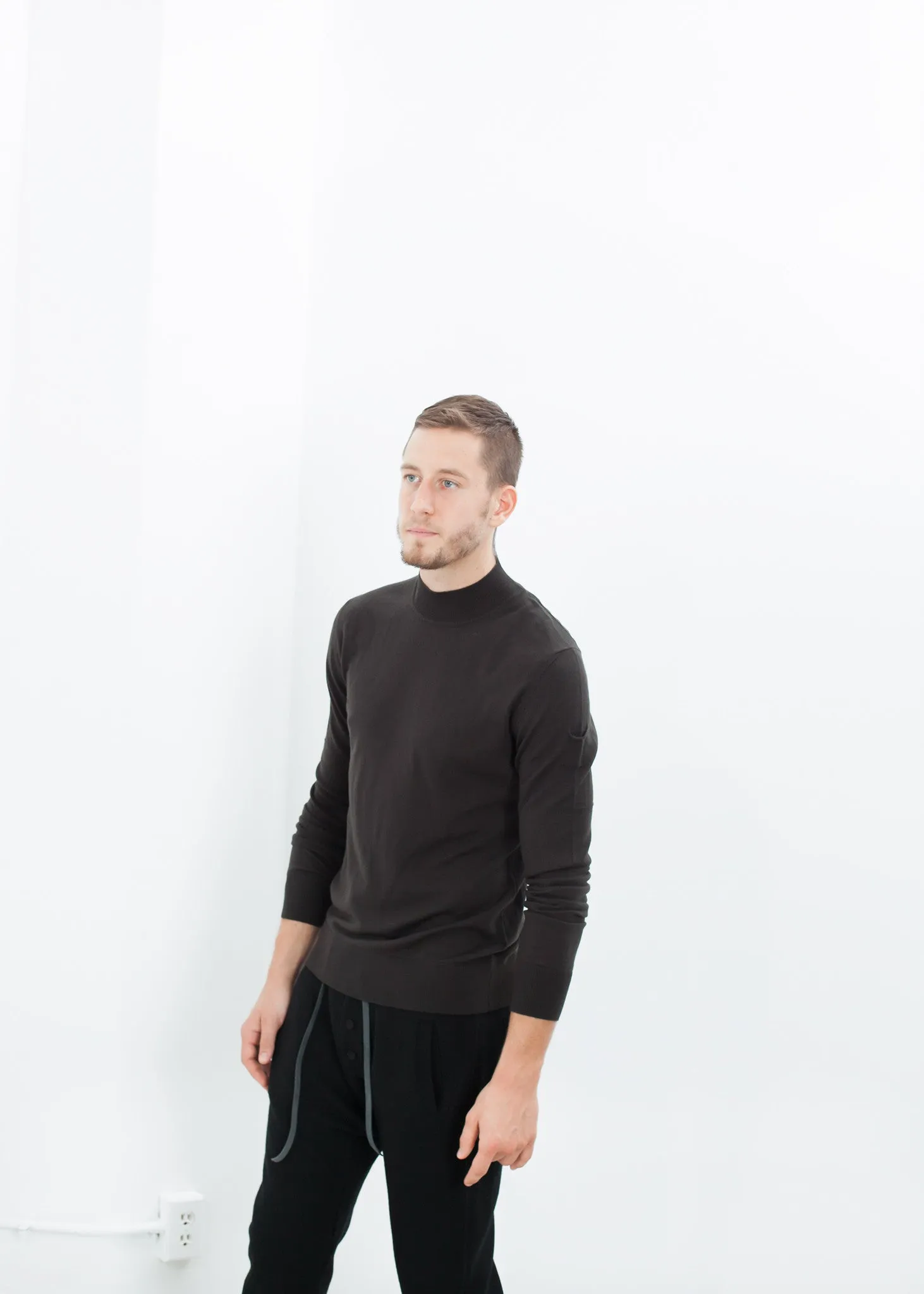 Merino Knit Turtleneck in Cavern - Fashionable Choice