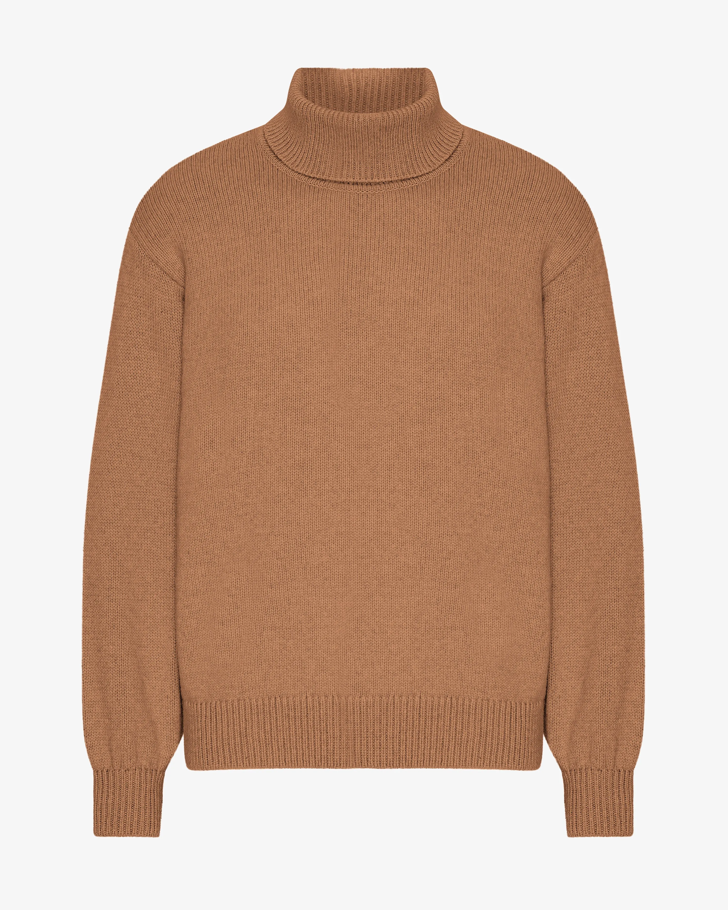 Merino Wool Turtleneck - Sahara Camel