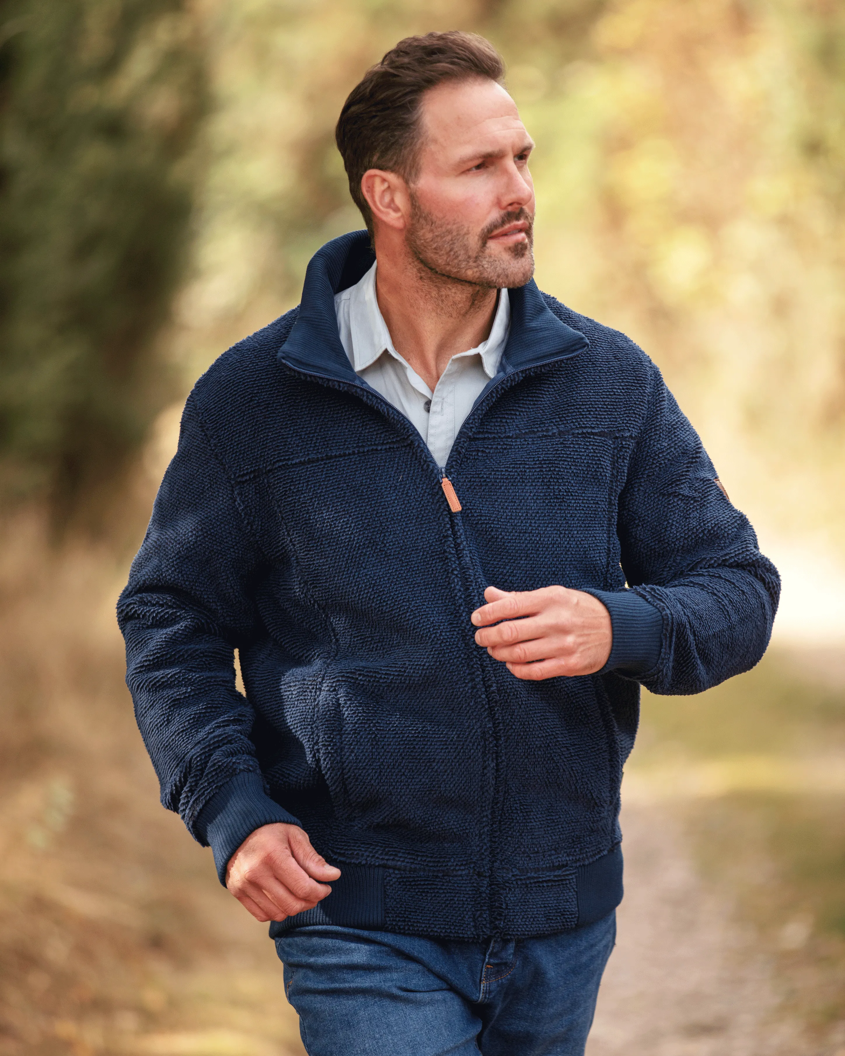 MF108 - Men's Fleck Fleece - NAVY