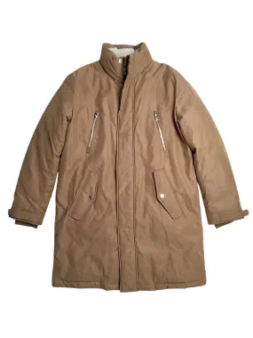 Michael Kors Mens Parka Coat Jacket Dark Camel Brown Medium NO HOOD