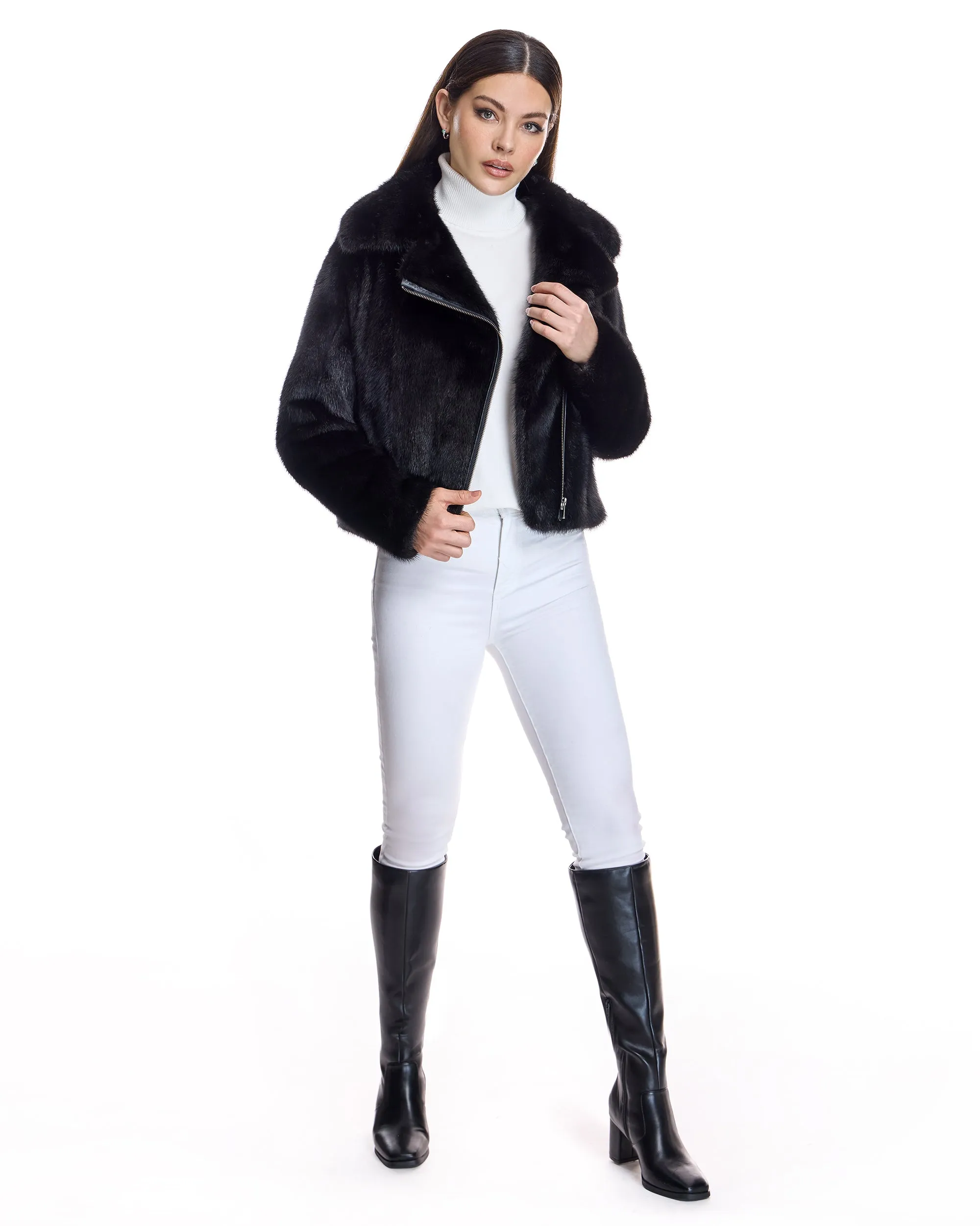 Mink Moto Jacket