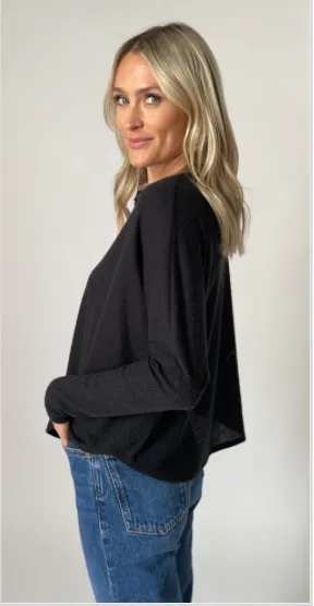 Molly Split Neck Top