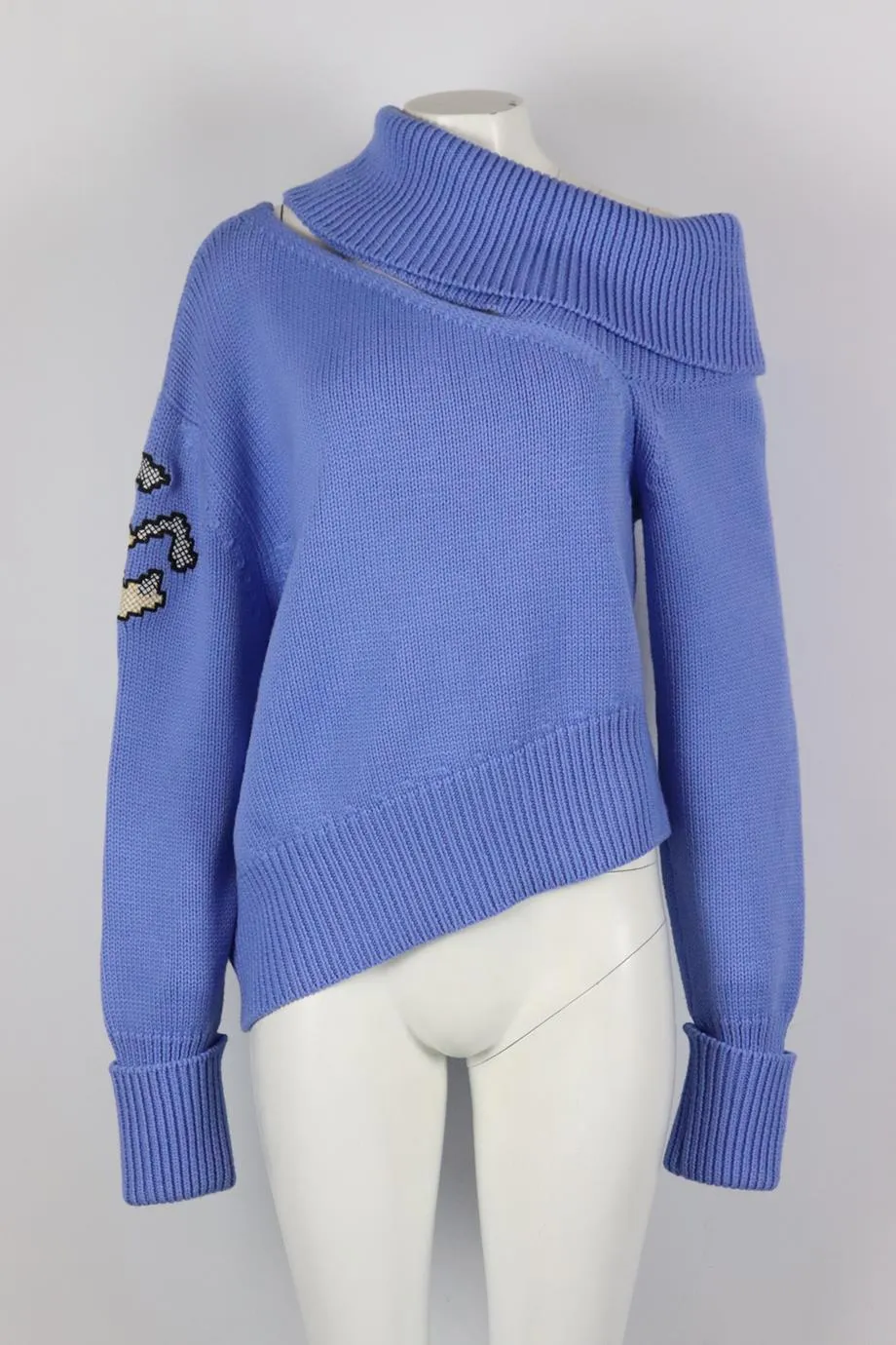 MONSE   DISNEY CUTOUT WOOL TURTLENECK SWEATER LARGE