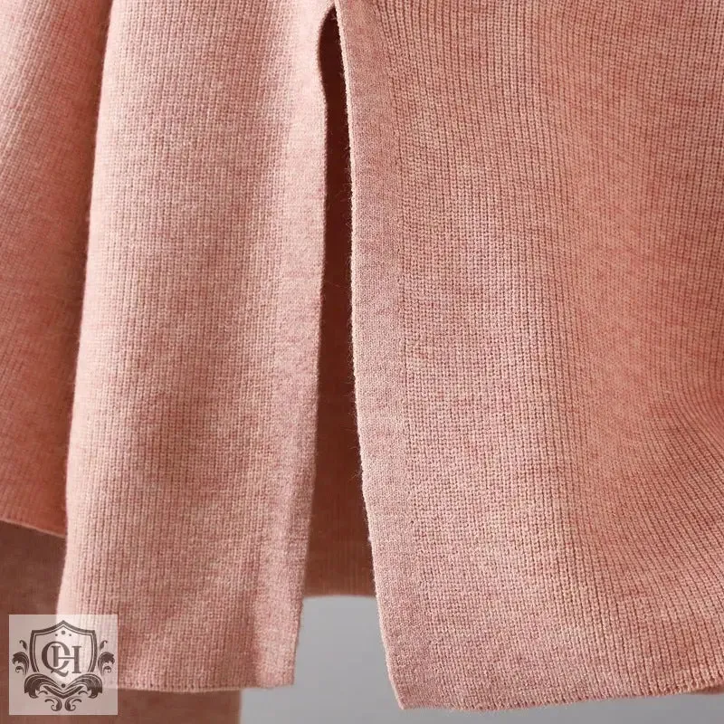 Niche Turtleneck Sweater & Wide Leg Trousers