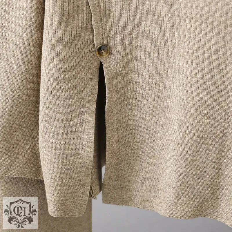 Niche Turtleneck Sweater & Wide Leg Trousers