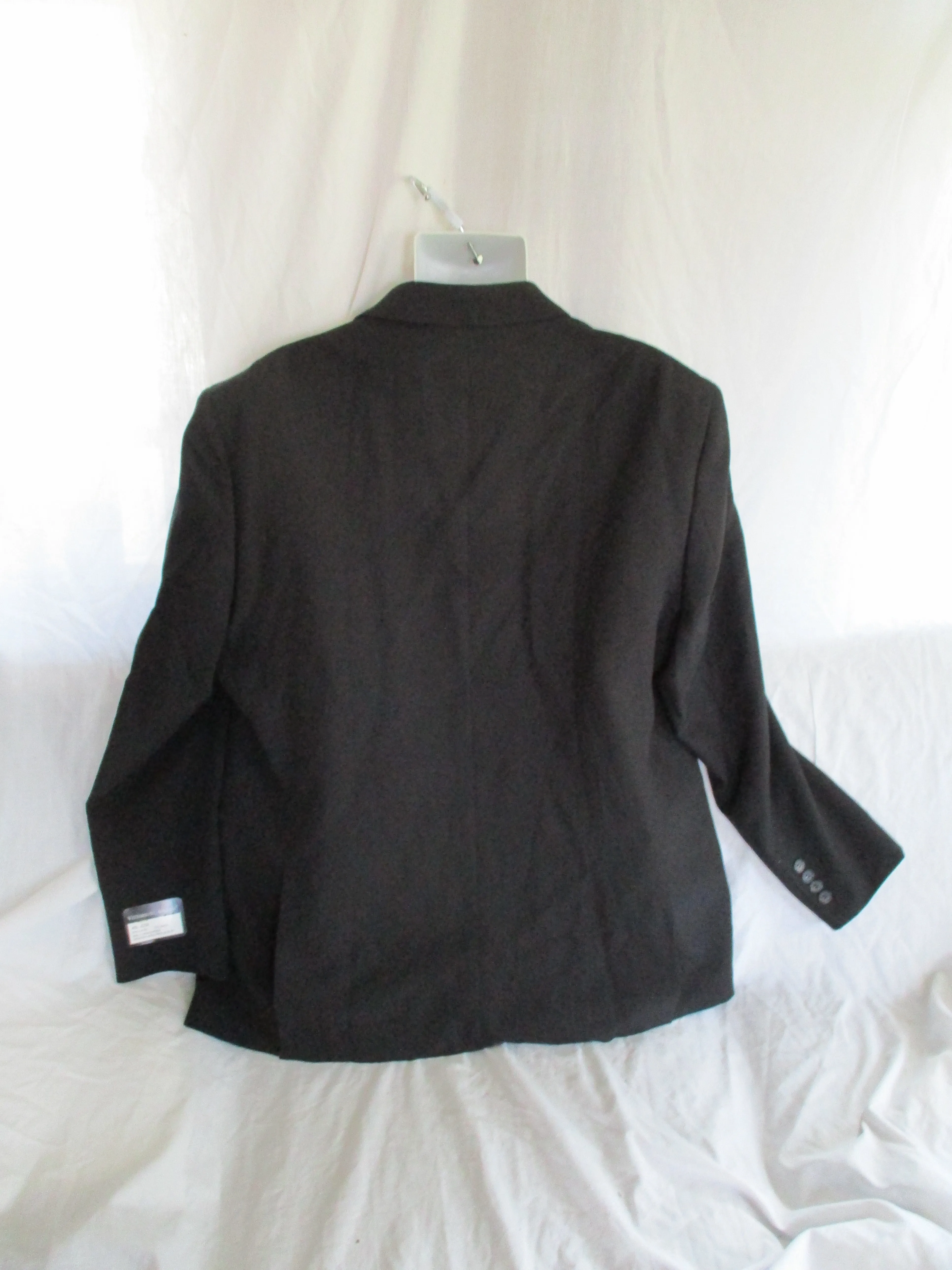 NWT NEW VITTORIO ST. ANGELO Tuxedo JACKET SUIT BLACK 48L Formal Sports