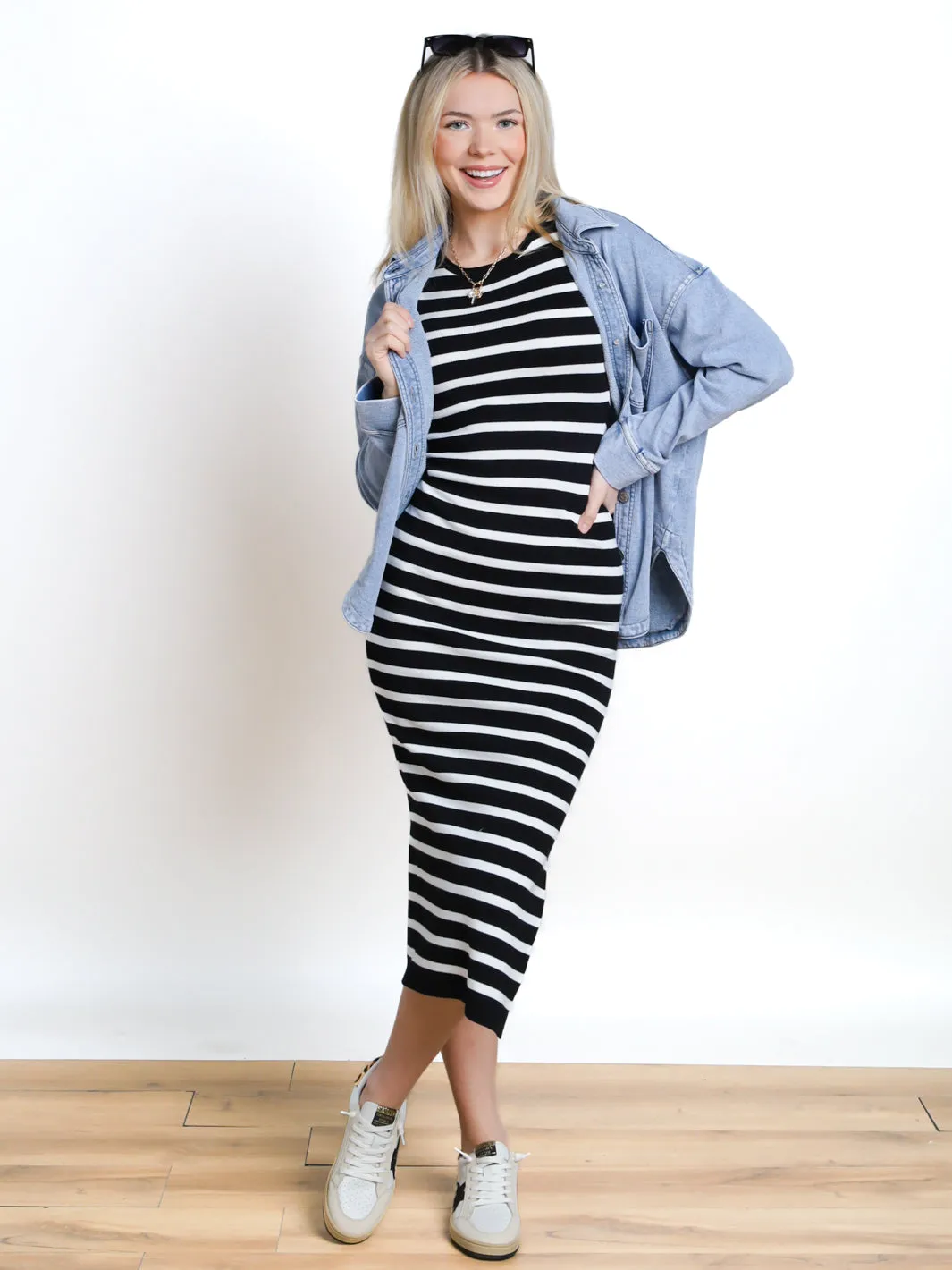 Obvious Staple Oversized Shacket